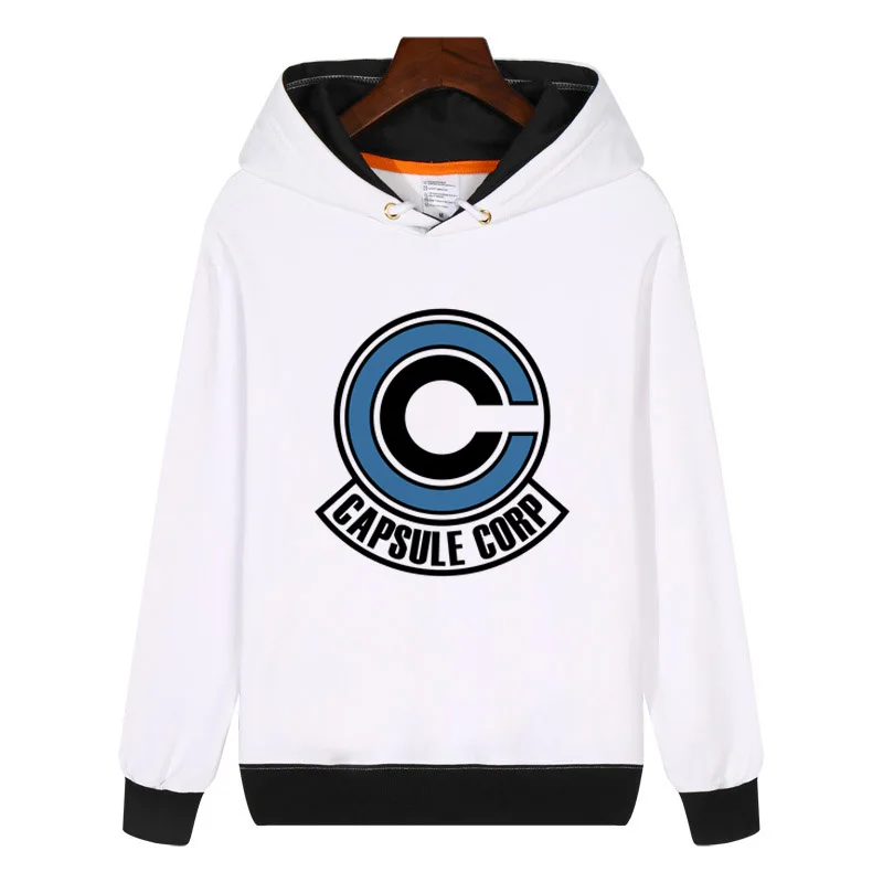 В аниме Dragon Ball Z чехол CAPSULE CORP толстовки зимняя уличная одежда в стиле хип-хоп с