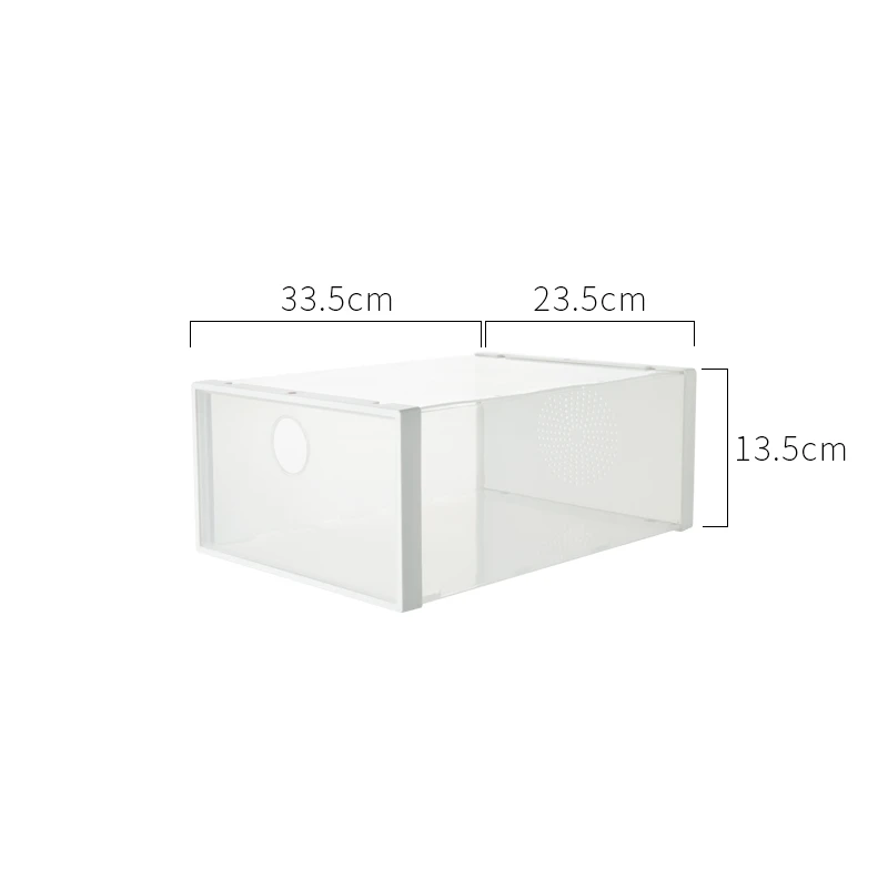 Пластиковая коробка для обуви с раскладушкой прозрачная хранения ящиков