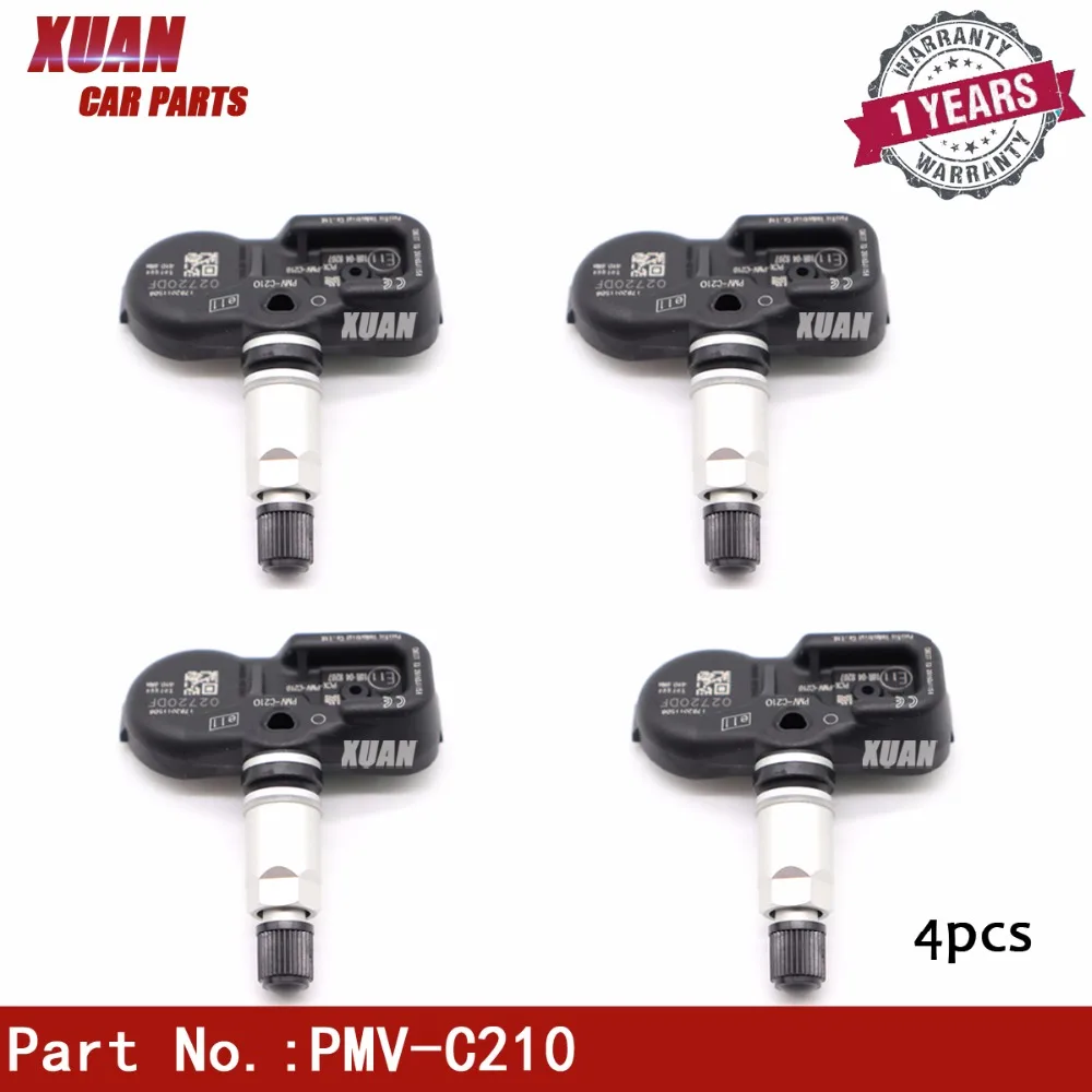 4 шт. датчик давления в шинах PMV-C210 для Toyota RAV 4 IV дизель Avensis Yaris Auris Lexus GS450h 433 МГц датчик TPMS