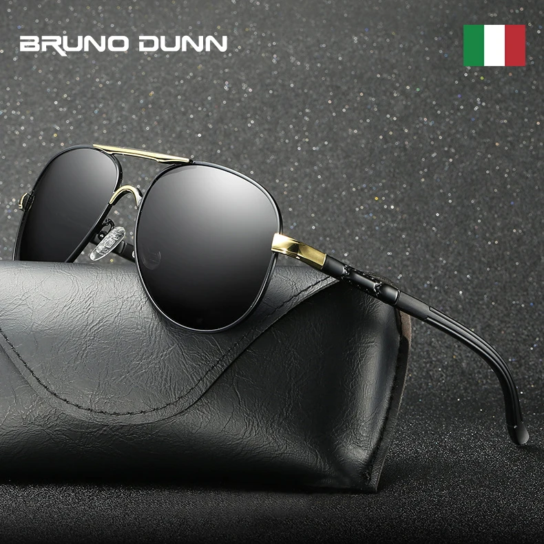 Bruno Dunn Aluminum Men Sunglasses Polarized Luxury Mercedes Brand Sun glases for Driving oculos aviador escuro gunes gozlugu