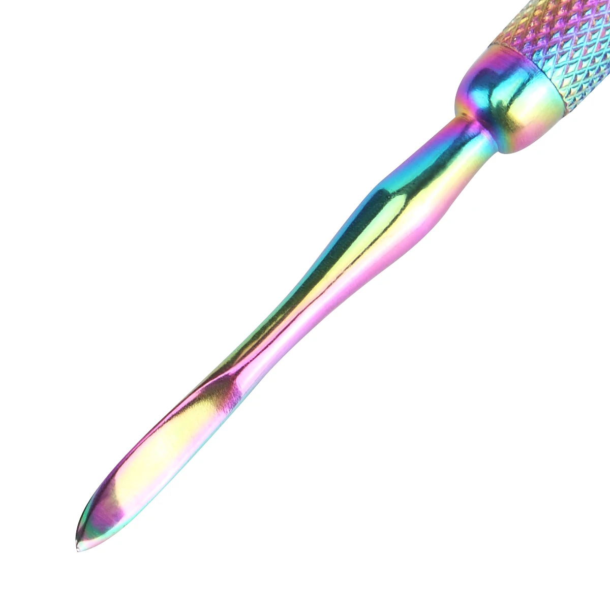 Monja ногтей двойной конец Радуга покрытие Грязь очистки толкатель мертвая кожа