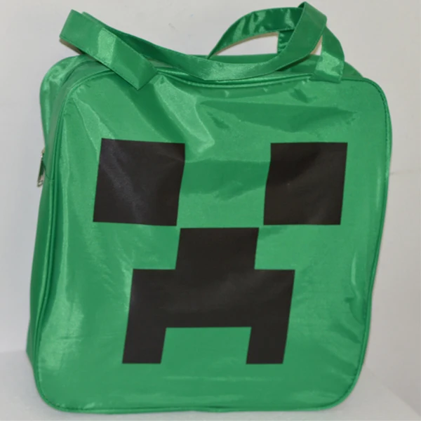 MINECRAFT MINECON Style Inspired Creeper Satchel JJFace Green Shoulder Bag Free Shipping | Багаж и сумки