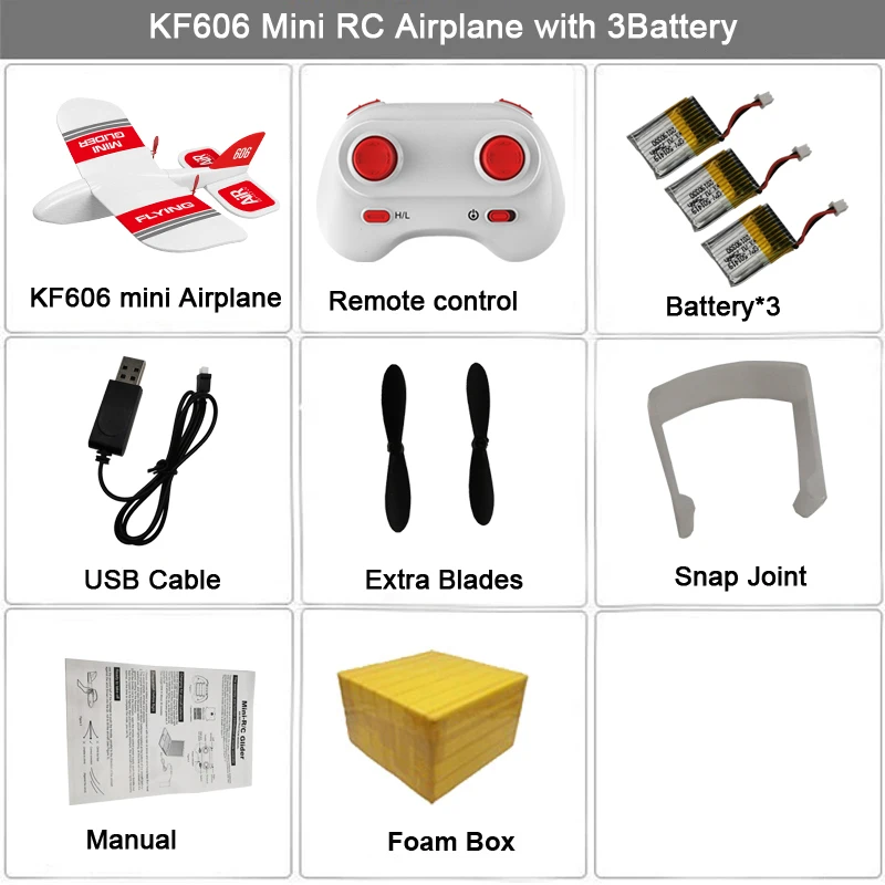 3B BAT Foam KF606 2,4 Ghz RC самолет летающий самолет EPP планер из пеноматериала игрушечный самолет 15 минут флигт время RTF самолет из пеноматериала игрушки детские подарки - Цвет: 3B BAT Foam