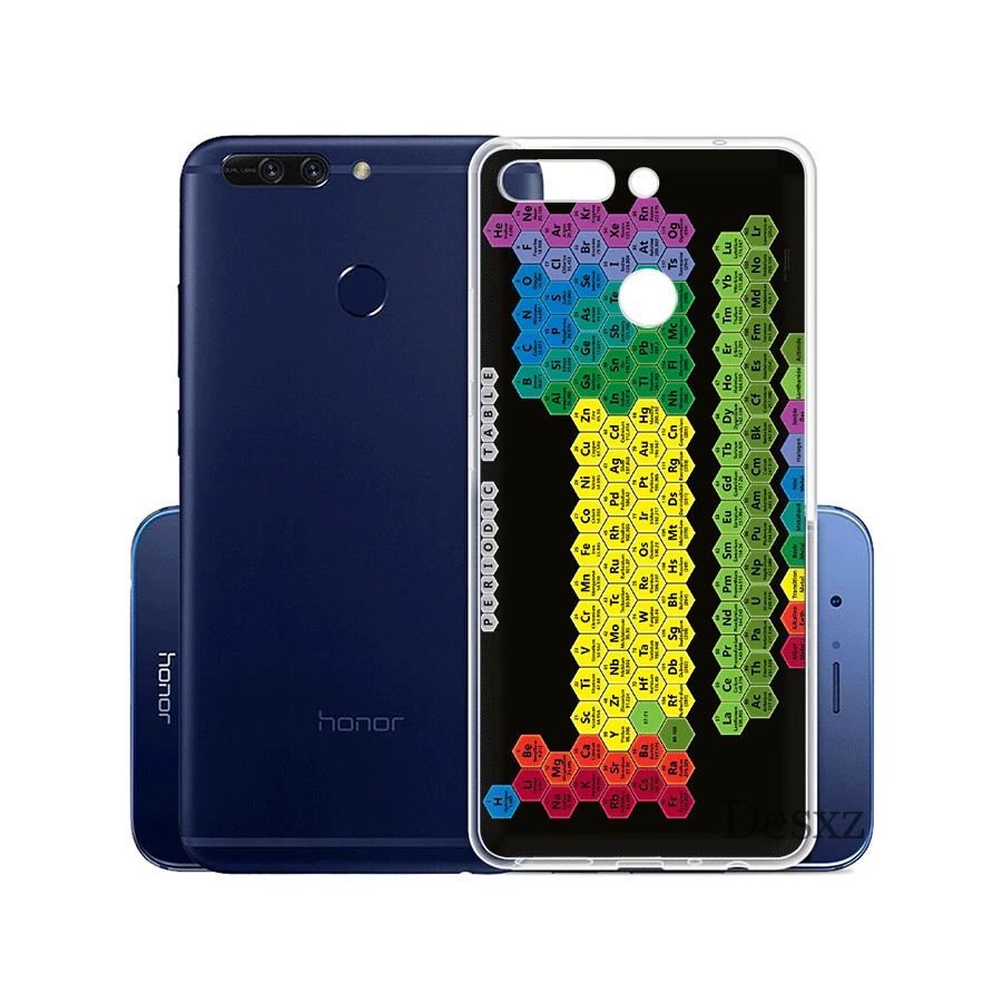Phone Case Cover Chemistry Periodic-table Science For Huawei Honor Note 6A 6C 7A 7X 7C Pro 8 9 10 Lite Play Shell | Мобильные