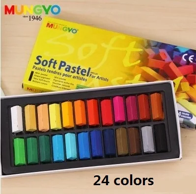 24 colors MUNGYO MPS мягких пастельных тонах 24/32/48/64 цветов художественные рисовальные принадлежности сделай сам DIY бигуди для волос крашеная make up - Цвет: 24 colors