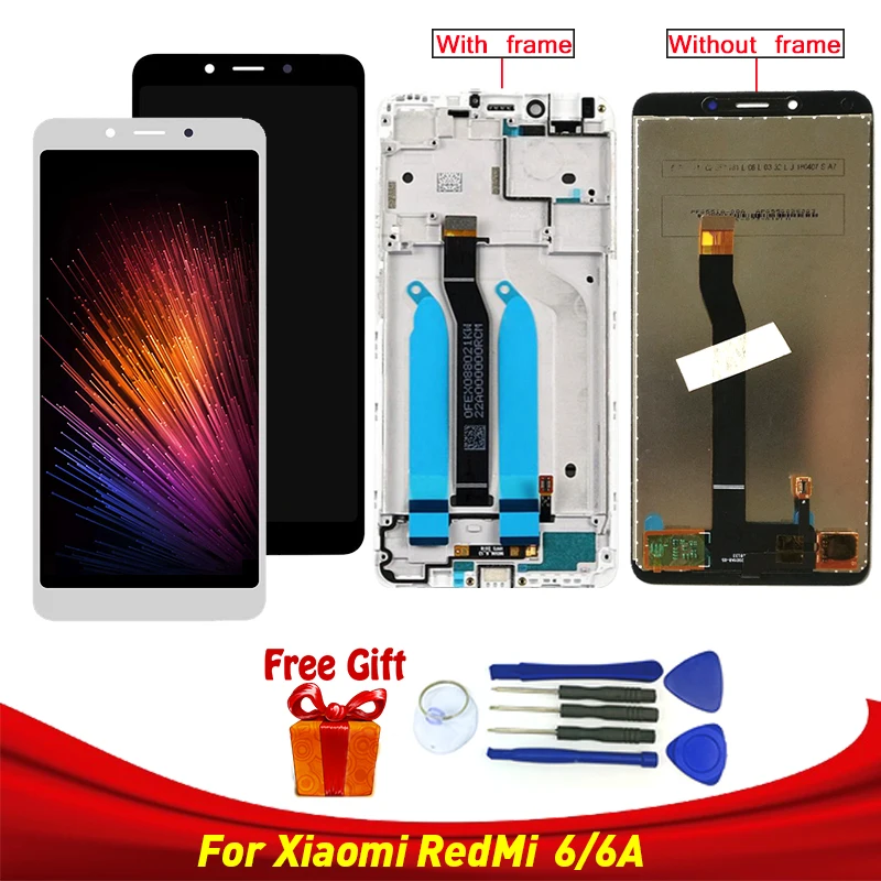 ЖК дисплей для Xiaomi Redmi 6A сменный модуль 6 дигитайзер сенсорного экрана в