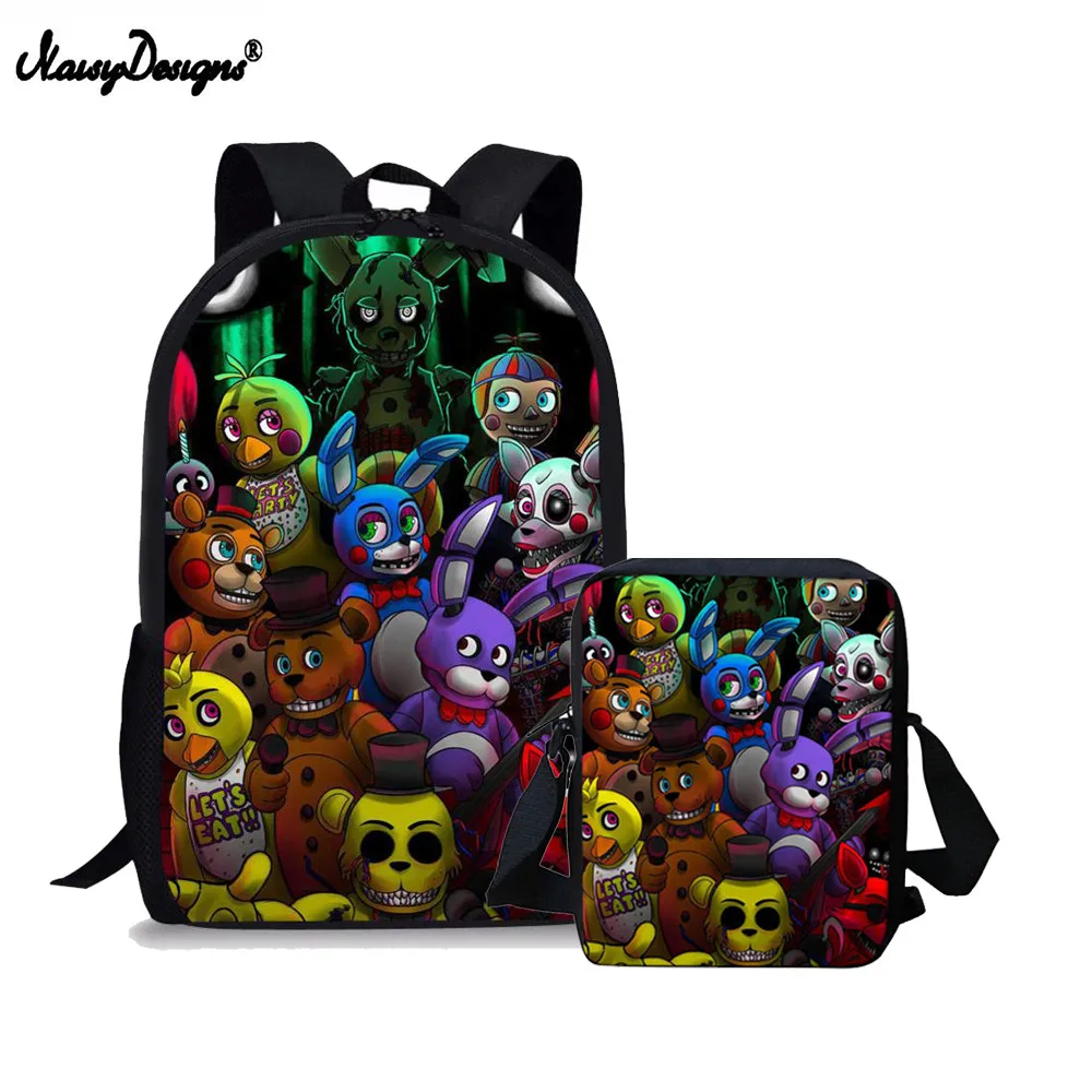 Five Nights At Freddys Printing School Bags Backpacks for Children Kids Boy Baby Satchel Schoolbag Mochila Escolar Book Bag | Багаж и