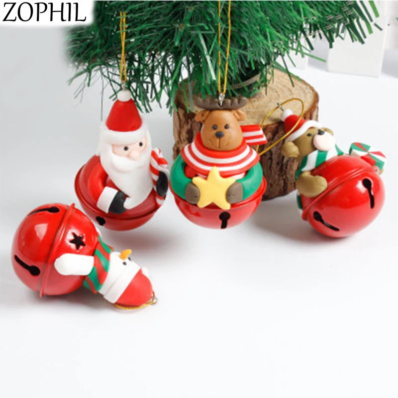 ZOPHIL 1 шт кулон-украшение для рождественской елки Санта Клаус Снеговик Медведь