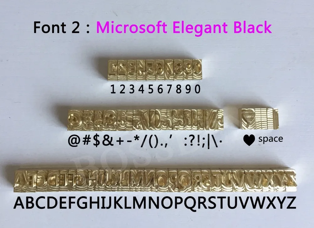 BOSSDEN Персонализированная медная форма с буквами алфавита пресс-форма для