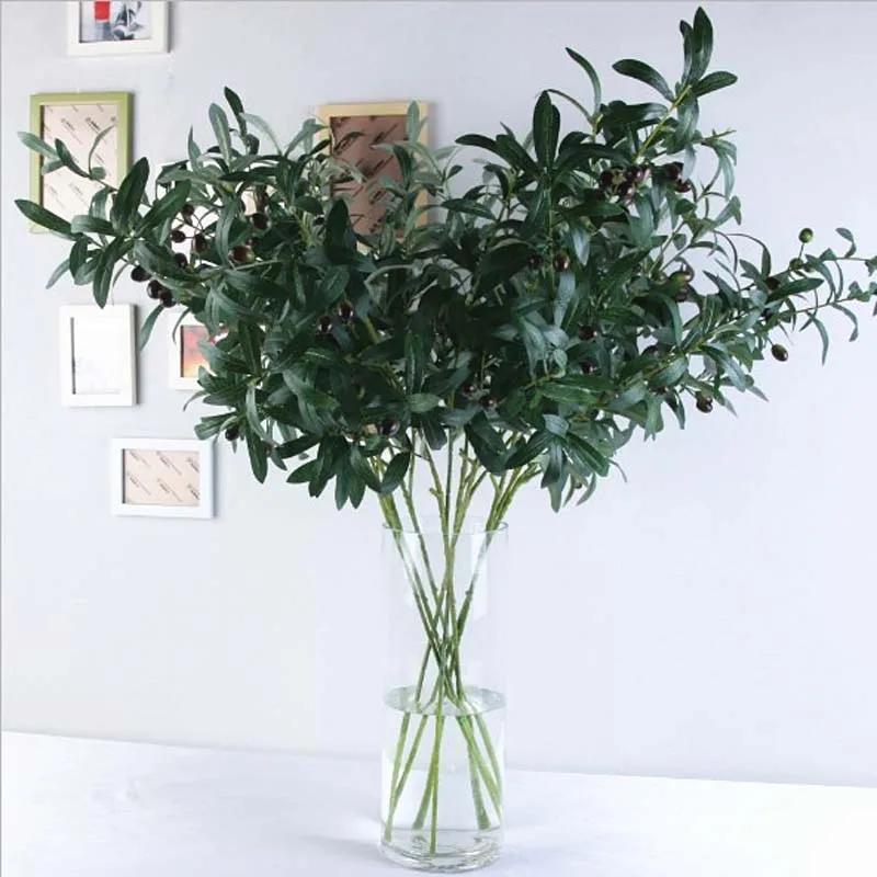 10 Olive Branches/Piece Nordic Fake Plant Wedding Decoration Plants Fausse Plante Artificial Room Decor Farmhouse | Дом и сад