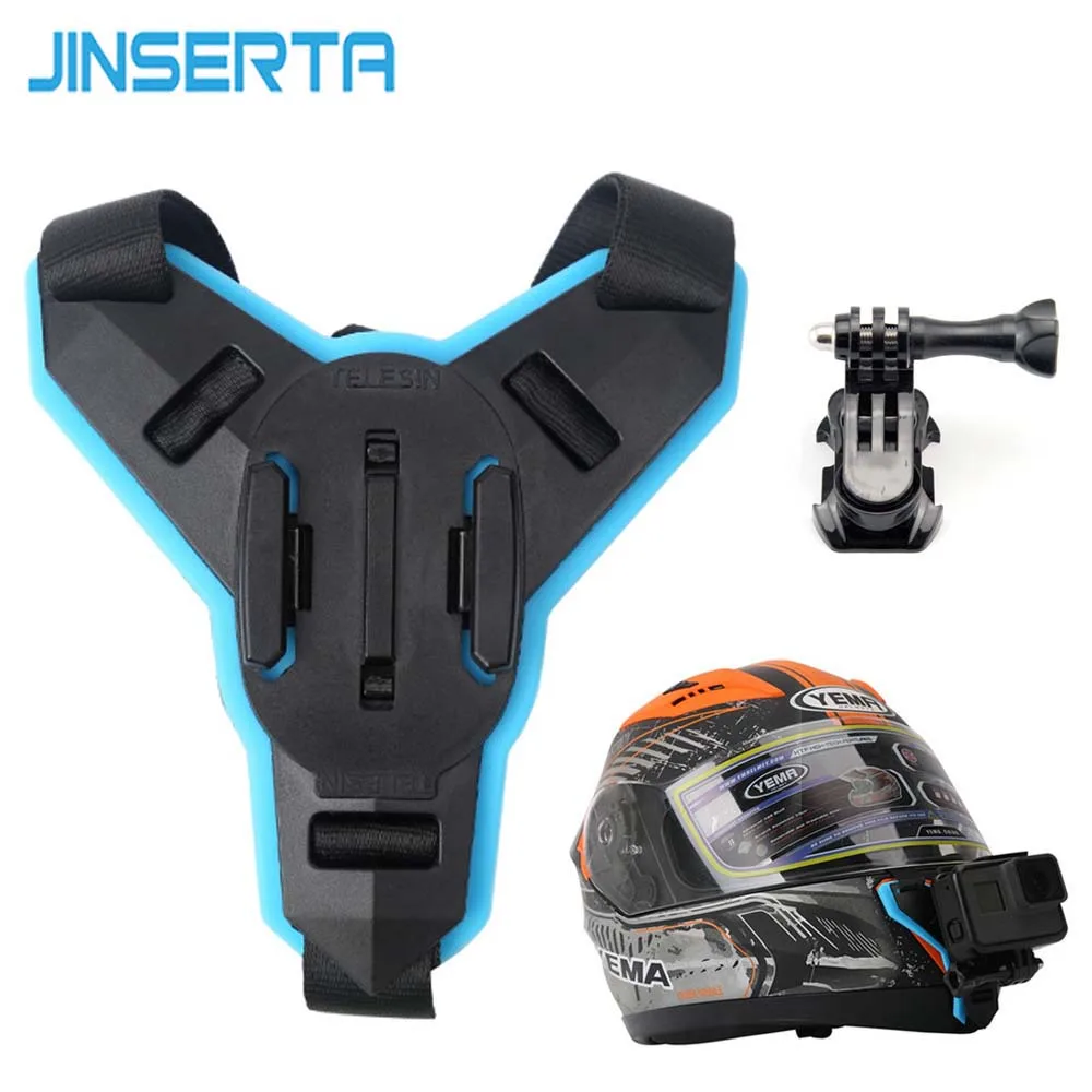 JINSERTA Полнолицевой шлем подбородок держатель для GoPro Hero 8 SJCAM мотоциклетный