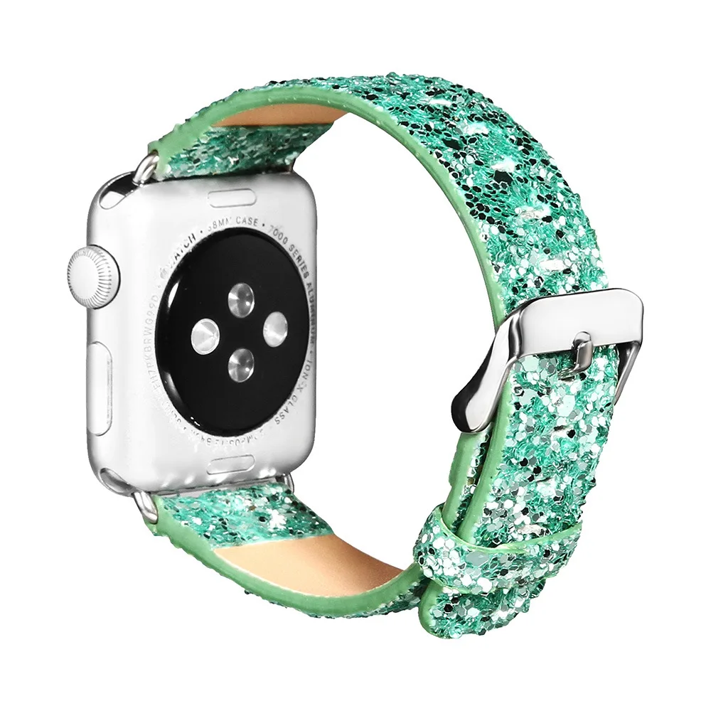 Ремешок кожаный для Apple Watch Band 42 мм 38 40 44 сменный спортивный браслет с пряжкой iWatch 1