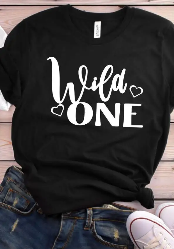 

Mild one Wild One best friend Women tshirt Cotton Casual Funny t shirt Gift 90s Lady Yong Girl High quality Drop Ship S-836