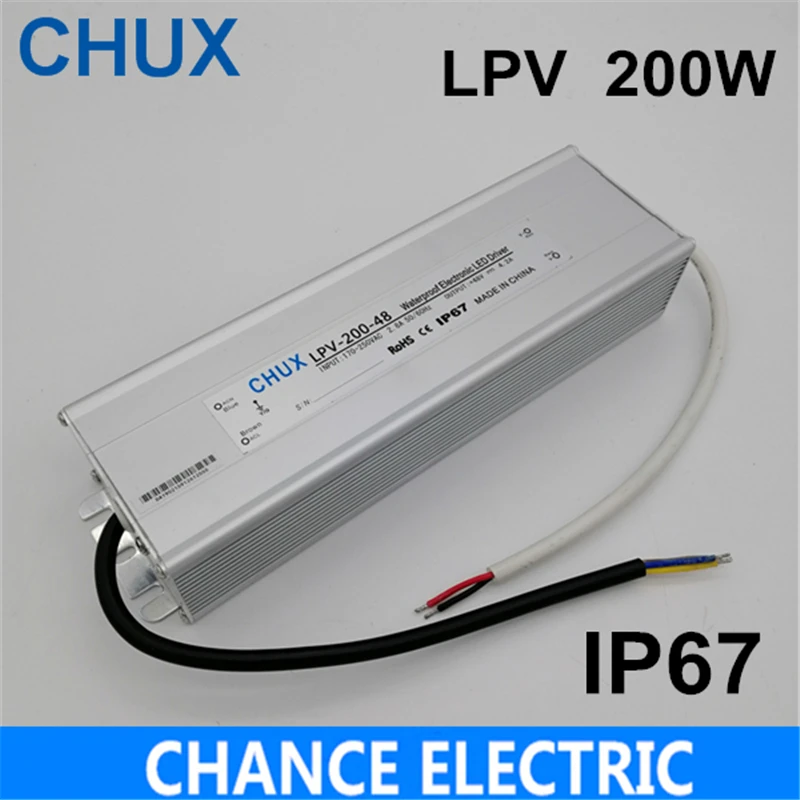 

Светодиодный водонепроницаемый Тип переключателя режима питания SMPS 120w 48V (LPV-120W-48V)