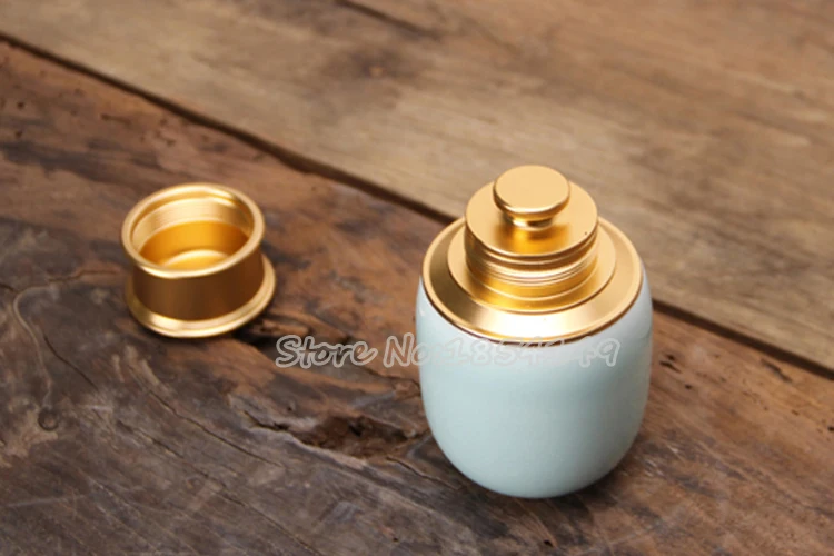 1 шт. WIZAMONY Китайский Longquan Celadon Yixing Zisha Ceramics Art 267 г экологически чистый чай Caddy чайная