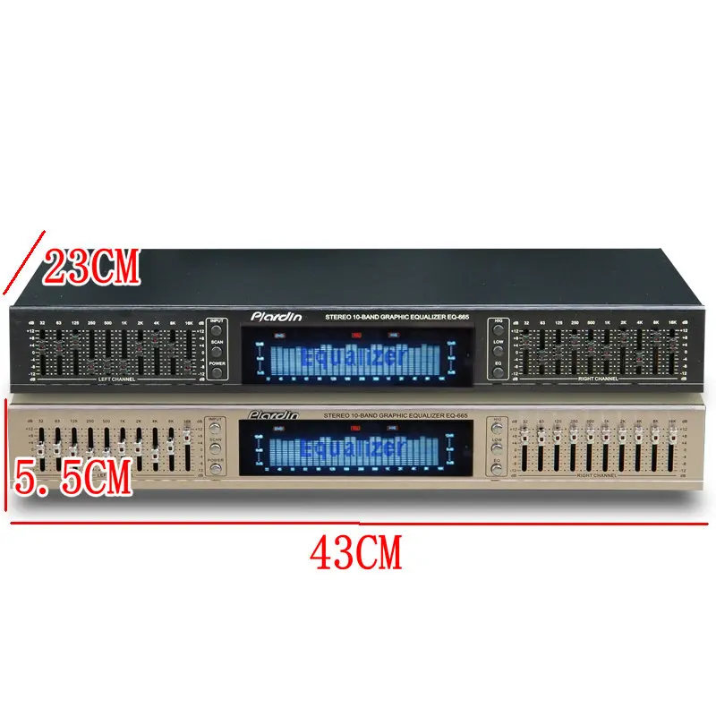 EQ665 Equalizer hifi Fever Home EQ Dual 10 BAND Stereo Treble Alto bass adjustment | Электроника