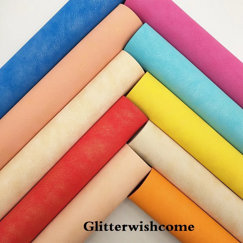 Ткань Glitterwishcome 21x29 см Размер A4 винил для бантов ткань из металлического нубука и