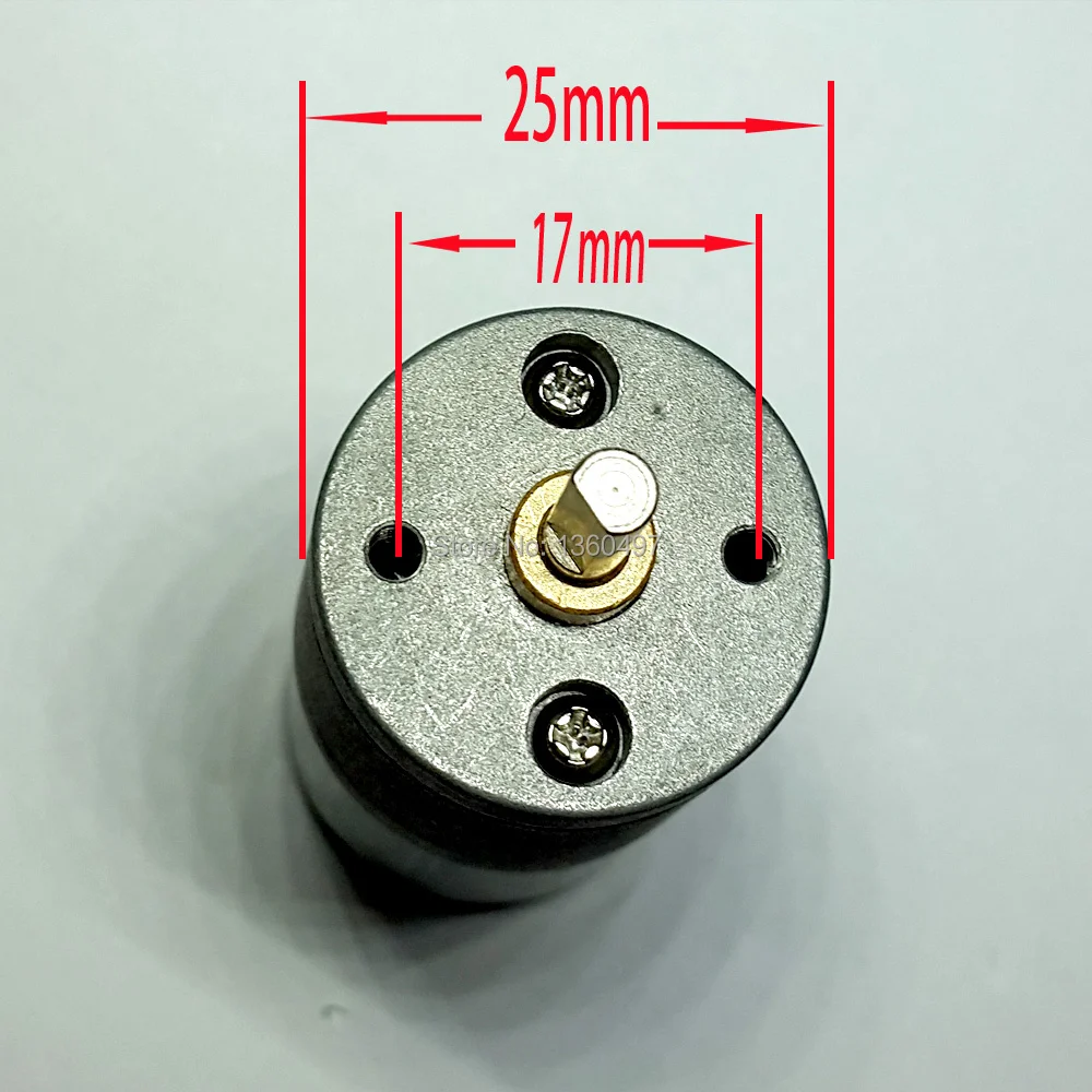 1A DC 12V 1000 об/мин 25GA 100mA Высокая мощность Электрический мотор коробки передач 25 мм