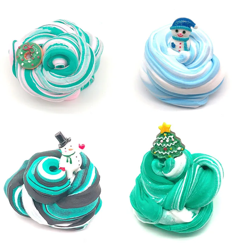 60 мл динамическая пушистая слизь пластиковая глина легкая красочное