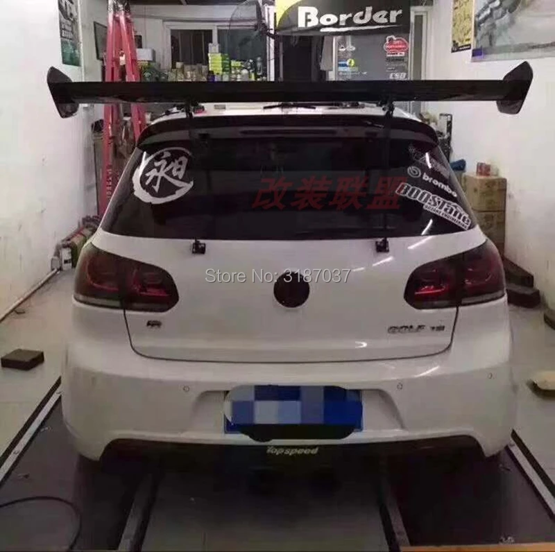 Для Scirocco гольф для девочек 4 5 6 7 MK4 MK5 MK6Carbon волокно сзади загрузки крыла спойлер