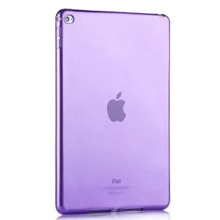 Purple for mini 4 5 Мягкий чехол для iPad mini 4 5 7,", силиконовый чехол, прозрачный мягкий чехол из ТПУ, тонкий прозрачный чехол для iPad mini5 - Цвет: Purple for mini 4 5