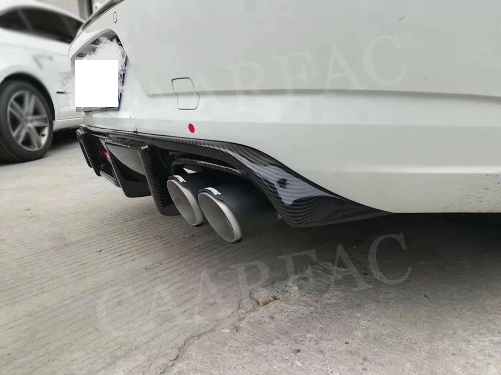Задняя Губка из углеродного волокна со светодиодный светильник для Volkswagen Passat CC VW CC спойлер 2013- плавники в стиле акулы диффузор защита Бампера