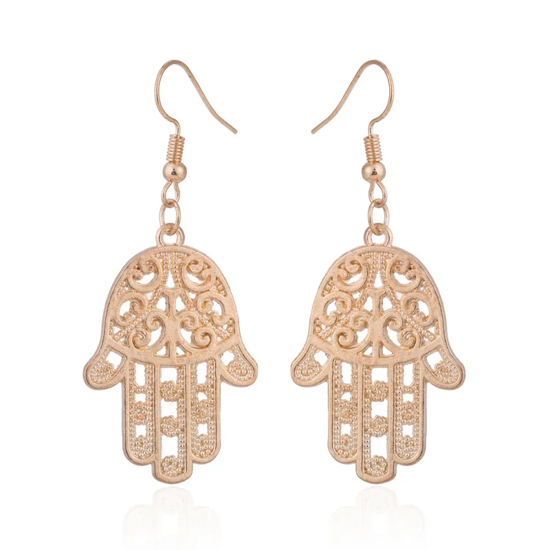 Женские серьги подвески в виде ладони 2 цвета|hamsa hand earrings|hand earringsdrop earrings |