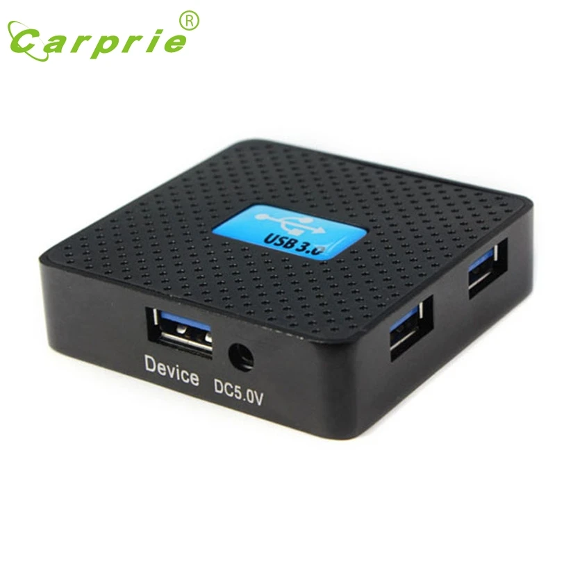 CARPRIE EU 5 Гбит/с Внешний USB 3 0 4 порта концентратор адаптер с адаптером питания для ПК