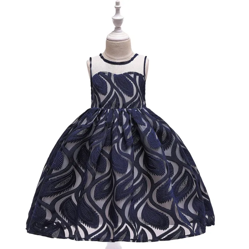 children's tutu clothing pageant dresses flower girl embroidery mesh weddings kids Sleeeveless knee length | Детская одежда и