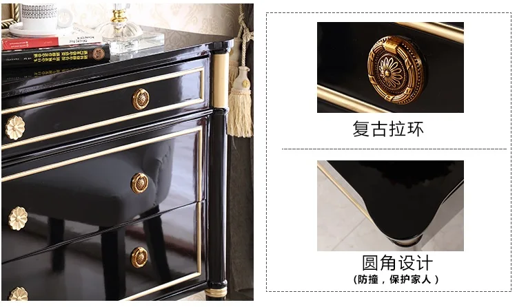 135cm(53") Black& Gold Console Cabinet / 19th Century French Classical Design