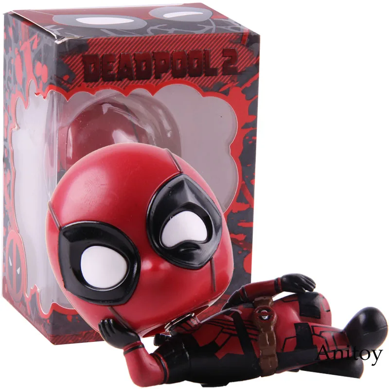 B With retail box Cosbaby Q версия Дэдпул поплавок горячие игрушки Marvel Герой Дэдпул фигурка Коллекционная модель игрушки - Цвет: B With retail box