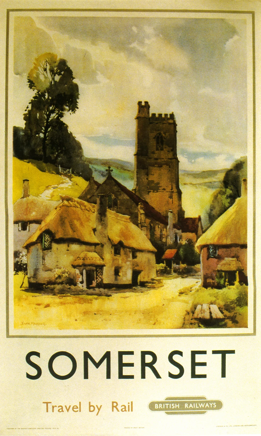 Винтажный Британский постер для путешествий на железной дороге Conwy Valley