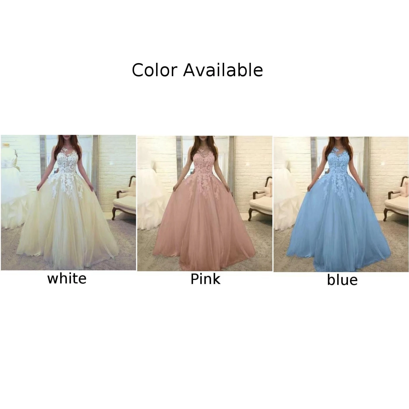 Женское платье без рукавов повседневное свадебное длинное кружевное + нейлон