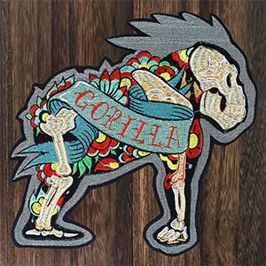 gorilla 1 шт. модные нашивки в форме собак Горилла вышитые тканевые наклейки аксессуары для одежды Железный патч аппликация «сделай сам» TH1269 - Цвет: gorilla