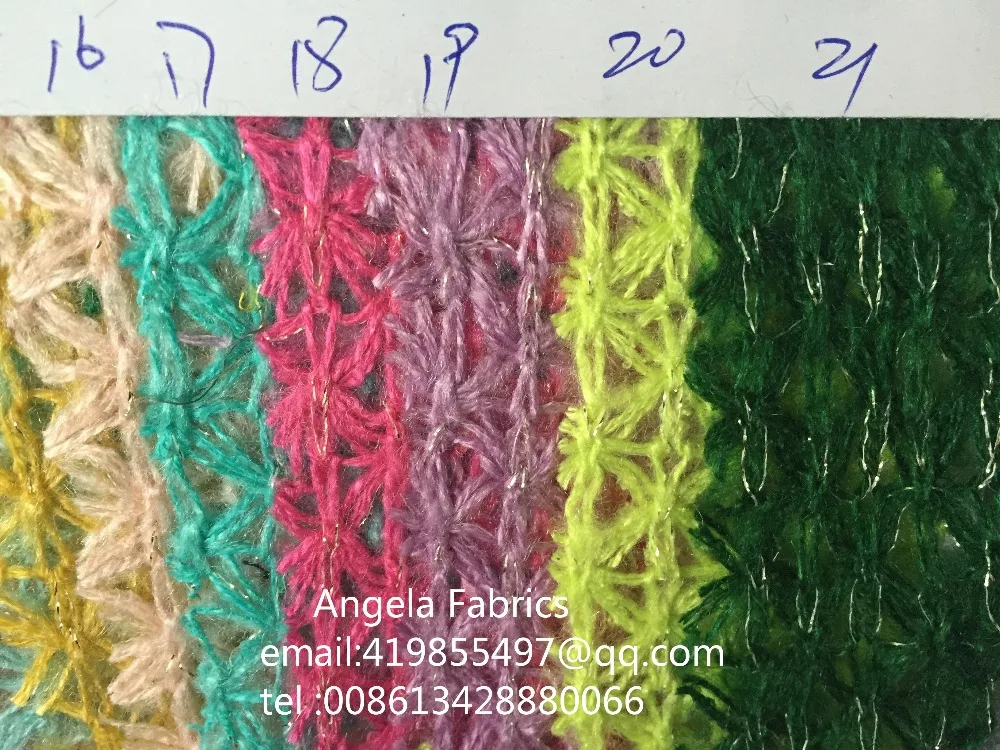 Фото Качественные тонкие сетчатые трикотажные ткани оптом ярды/рулон ткани швейная ткань нейлон/модакрил/хлопок одеяло для новорожденных №5