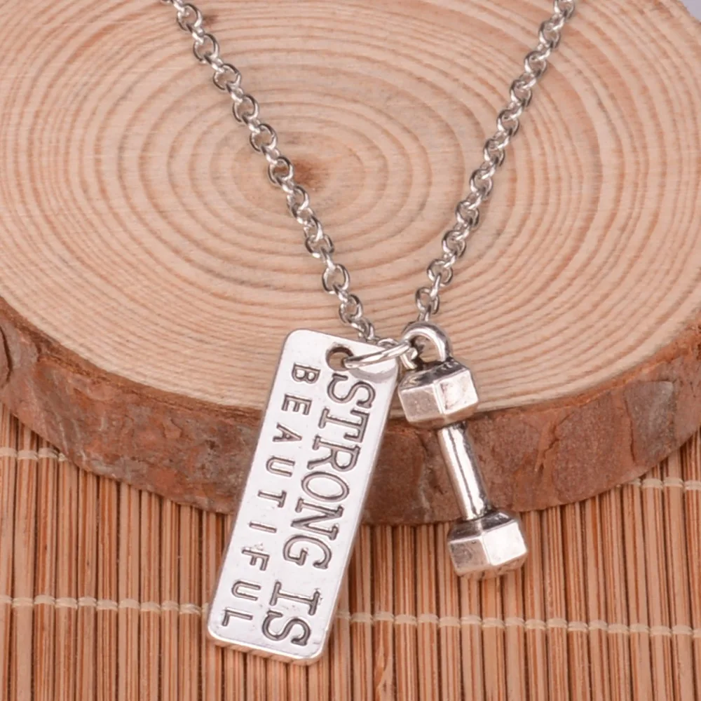 Спорт я могу сильный это красиво выбираю силу гантели штанги веса цепи ожерелье