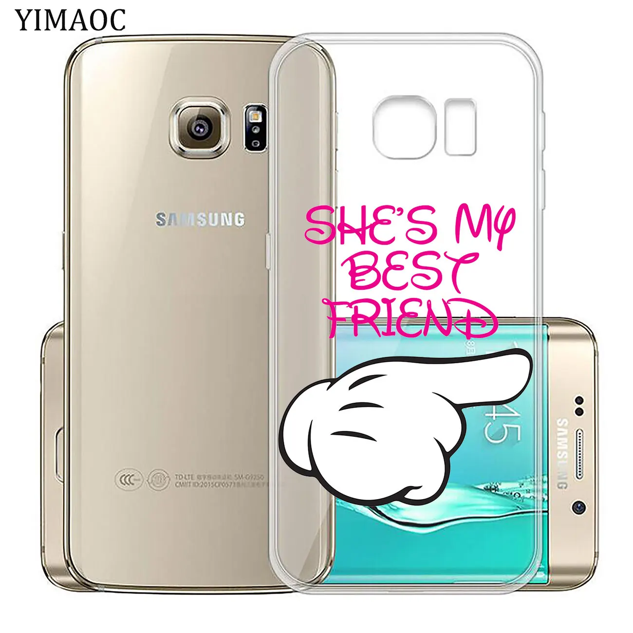Мягкий силиконовый чехол для телефона YIMAOC My Best Friendship & love из ТПУ Samsung Galaxy S10e S10 S9 S8