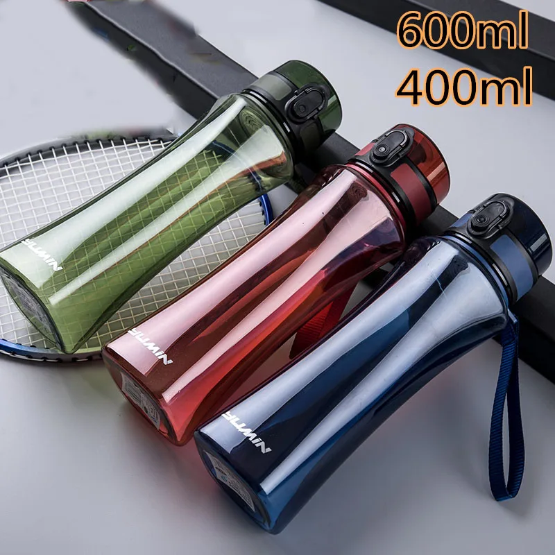 Спортивные Бутылки для воды 400/600ml Протеин шейкер путешествий на открытом воздухе