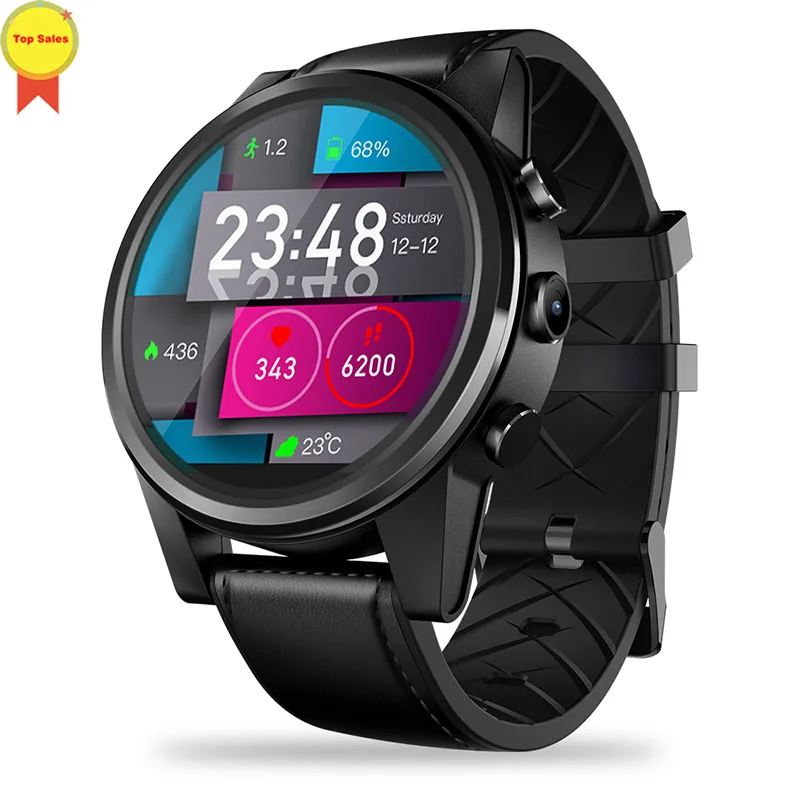 Бизнес часы 2019 умные 4G для телефона MTK6739 1 25 г 16 ГБ GPS BT4 Sim wifi pk Zeblaze THOR 4 dual|Смарт-часы|