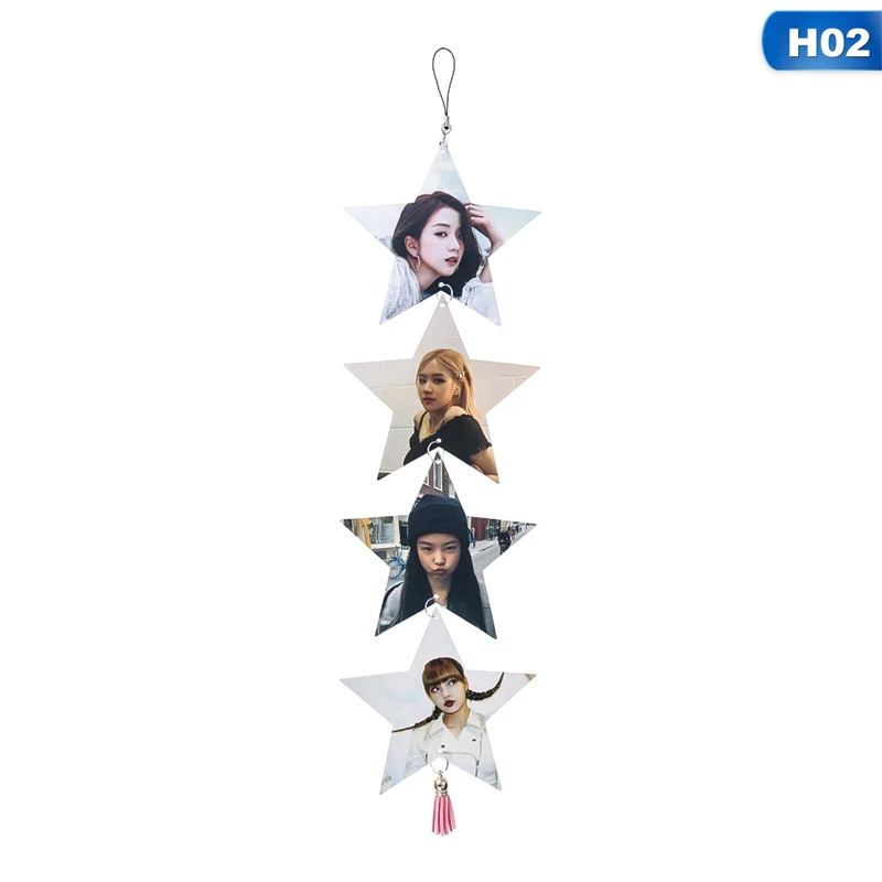 OSS6130H02 Kpop BLACKPINK GOT7 TXT SEVENTEEN подвеска в форме звезды Размер 12*12 см фото декоративная бирка - Цвет: OSS6130H02