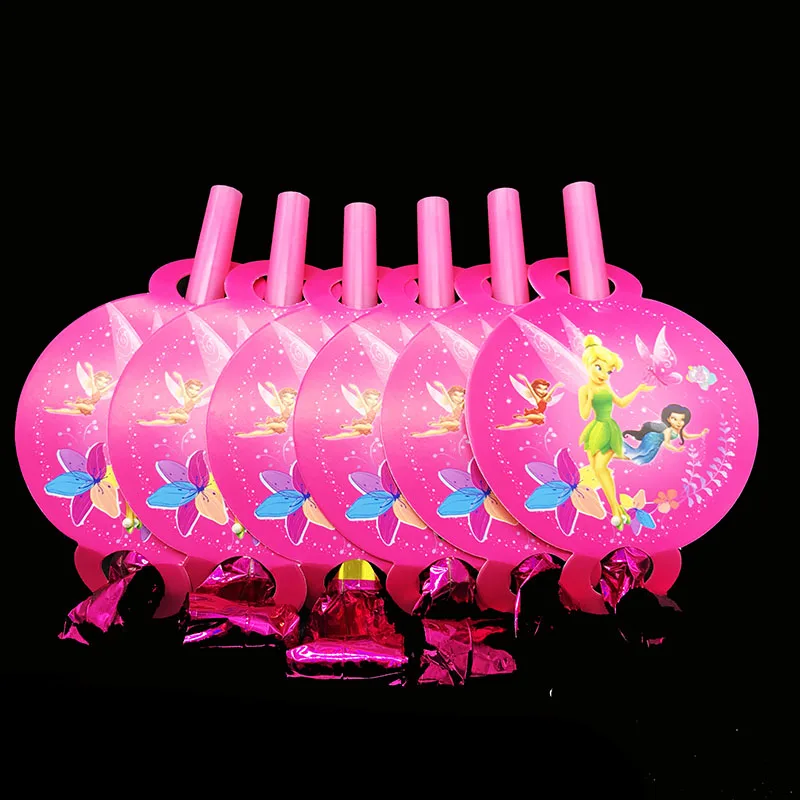 6 шт./лот Tinkerbell выбросы детский день рождения украшения Динь-Динь для