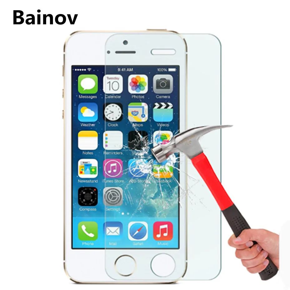 9 H защитный Стекло на для IPhone 5S se Экран протектор Se 5 4 4S 6 7 8X10|Защитные стёкла и
