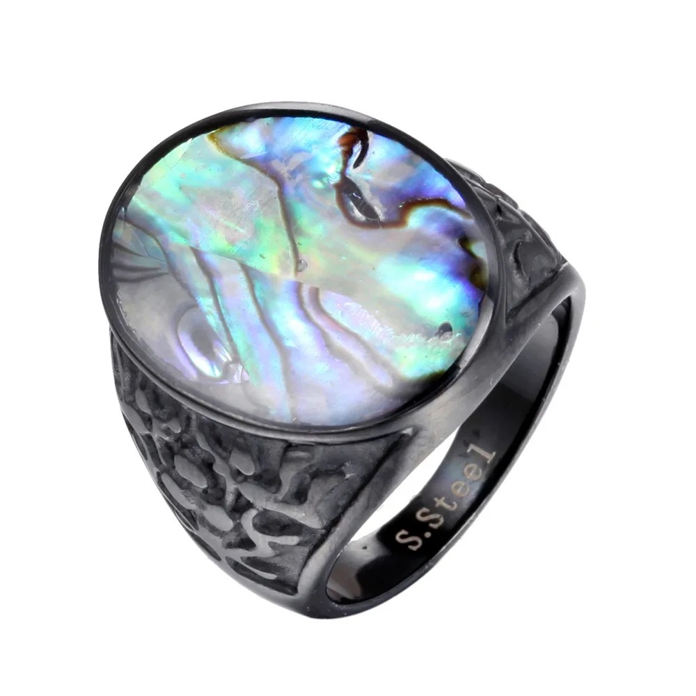 ARMNVNV кольцо из титановой стали для мужчин винтажное обручальное нержавеющей