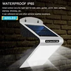 Уличный светильник на солнечной батарее, 20 светодиодов, суперъяркий светильник с датчиком движения, S с широким беспроводным водонепроницаемым светильником безопасности, белый свет, 6000K