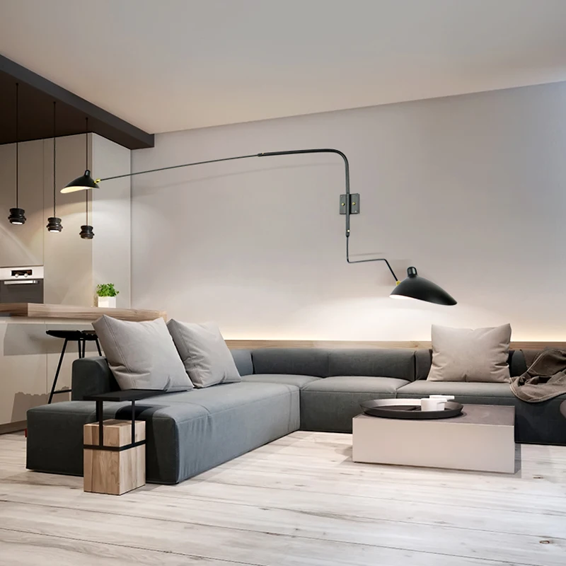 modern Loft Industrial Vintage pendant lamp for living room bed room Rotating Sconce wall Lights For Home Decoration