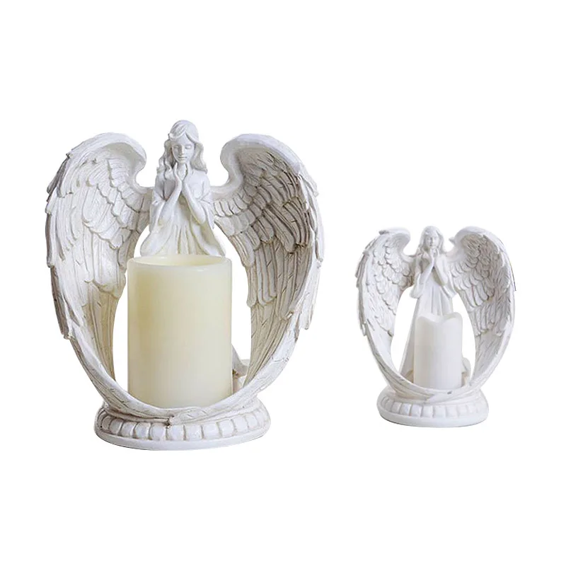 LED подсвечник Европейский угол модель полимерные фигурки миниатюрная ручная