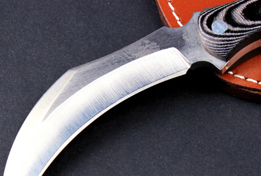 Коготь Karambit фиксированный нож стальное лезвие ручной работы охотничий боевой тактический карманный нож для выживания походный инструмент для самообороны