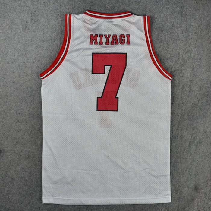 Аниме SLAM DUNK Shohoku костюмы для косплея номер 7 Ryouta Miyagi без рукавов школьная