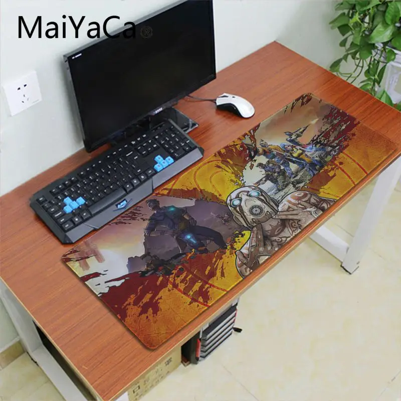 Lock Edge 40X90cm Maiyaca дизайн borderland уникальный настольный коврик игровой коврик для мыши ноутбук ПК игровой коврик большой коврик для мыши геймер Коврик для мыши - Цвет: Lock Edge 40X90cm