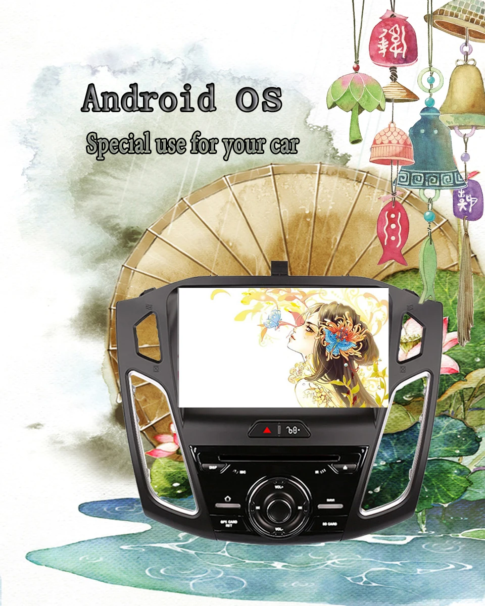 9 дюймов 1024*600 Android 9,0 автомобильный dvd-плеер gps навигация для Ford Focus 3 с Wifi gps Восьмиядерный стерео